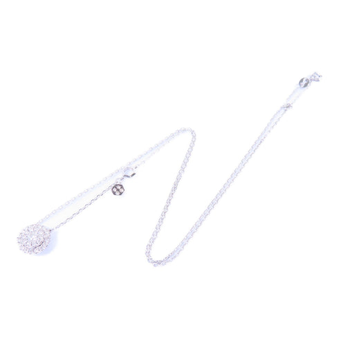 Fine Jewelry 0.10ct Diamond Necklace Accessories 18K White Gold