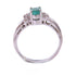 FINE JEWELRY 0.49ct Tourmaline Diamond Ring US#4.75 18K White Gold