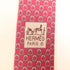 HERMES Tie Ties Silk Pink
