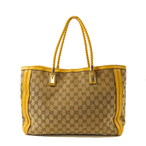 GUCCI GG Shoulder Bag 269945 Canvas Brown/Yellow