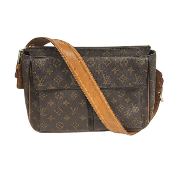 LOUIS VUITTON LV GHW Viva Cite GM Shoulder Bag M51163 Monogram Brown