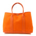 HERMES PHW Garden Party PM Tote Bag Handbag Negonda Leather Orange