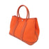 HERMES PHW Garden Party TPM Tote Shoulder Bag Canvas Flame orange