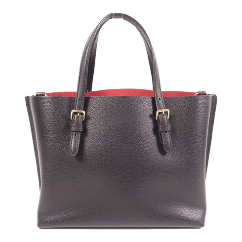 COACH GHW 2 Way Shoulder Bag J2332 Leather Black