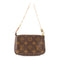LOUIS VUITTON LV GHW Mini Pochette Accessoires Handbag M58009 Monogram Brown v6