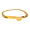 CHANEL CC GHW Vintage Chain Belt Metal/Leather Black