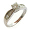 FINE JEWELRY 0.32ct Diamond Ring 18K White Gold US#5.25