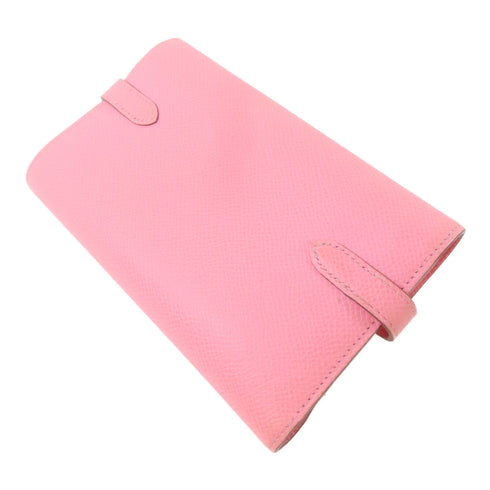 HERMES PHW Kelly Wallet Trifold Wallet Epsom Leather Rose Confetti Pink