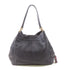 COACH GHW Shoulder Handbag Calfskin Leather Navy