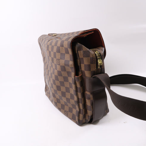 LOUIS VUITTON LV GHW Naviglio Shoulder Messenger Bag N45255 Damier Brown v1