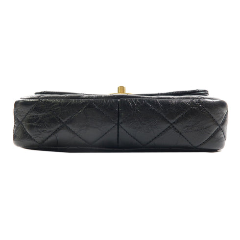 CHANEL Quilted CC GHW Chain Shoulder Bag Calfskin Leather Black v6