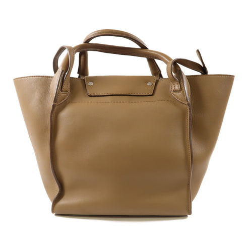 CELINE SHW 2 Way Shoulder Handbag 183313A 4U Calfskin Leather Brown