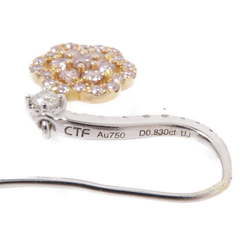 JEWELRY Diamond Earrings 18K White/Pink Gold