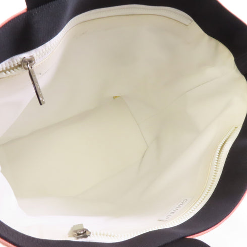 CHANEL CC SHW Tote Shoulder Bag Canvas Pink