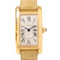 CARTIER Tank American Quartz Watch W2607456 18K Yellow Gold White