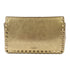 Valentino GHW Chain Shoulder Crossbody Bag Clutch Calfskin Leather Gold Silver