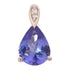 Jewelry 1.5ct Tanzanite 0.02ct Diamond Pendant Top 6.4g PT950 Platinum
