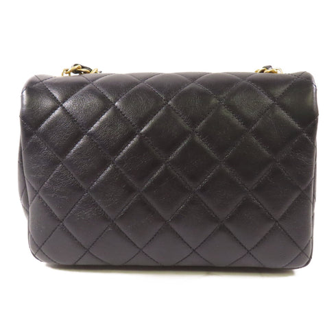 CHANEL CC GHW Chain Shoulder Bag A3001 Calfskin Leather Black