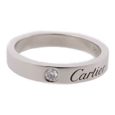 CARTIER Wedding Ring B4051300 Diamond PT950 Platinum Cartier#49 US#4.75