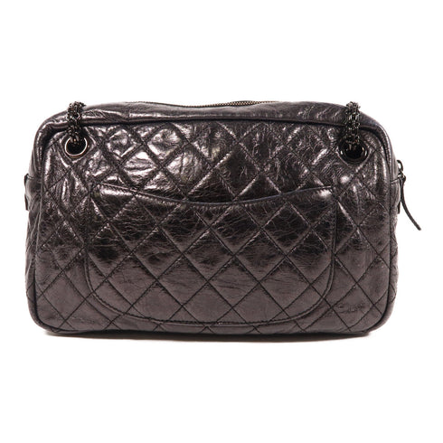 CHANEL CC Chain Shoulder Bag Calfskin Leather Black