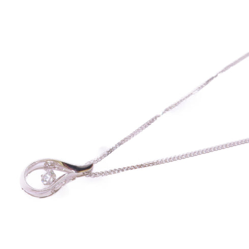 Fine Jewelry 0.23ct Diamond Necklace 18K White Gold