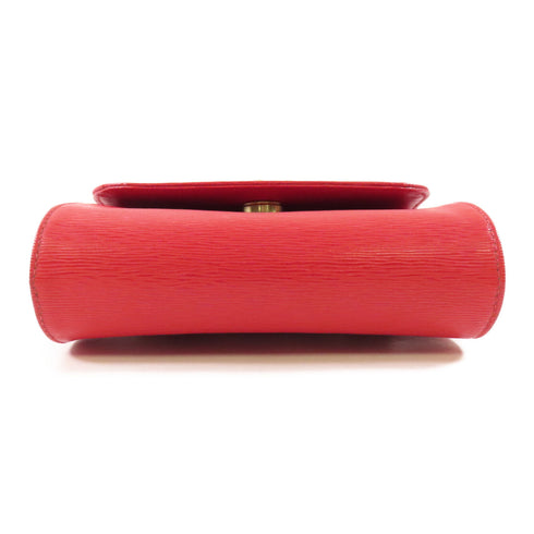 Chloe GHW Chain Shoulder Bag Calfskin Leather Red