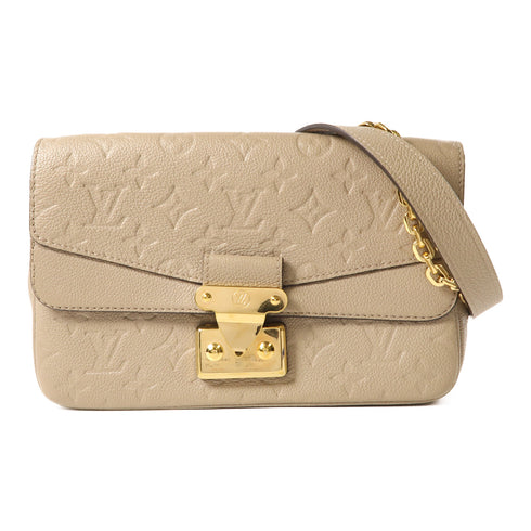 LOUIS VUITTON LV GHW Marceau Shoulder Bag M46199 Momogram Empreinte Dove Gray