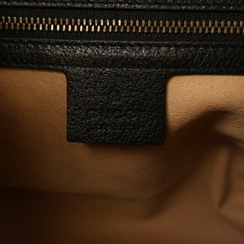 GUCCI GG GHW 2 Way Shoulder Bag Handbag 505342 Calfskin Leather Black