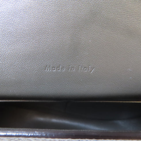 CELINE GHW Shoulder Crossbody Bag Calfskin Leather Dark Green