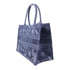 Christian Dior CD Book Tote Handbag Canvas Blue