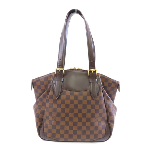 LOUIS VUITTON LV GHW Verona MM Shoulder Bag N41118 Damier Brown