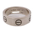 CARTIER Love Ring 18K White Gold Silver #51 US#5.5