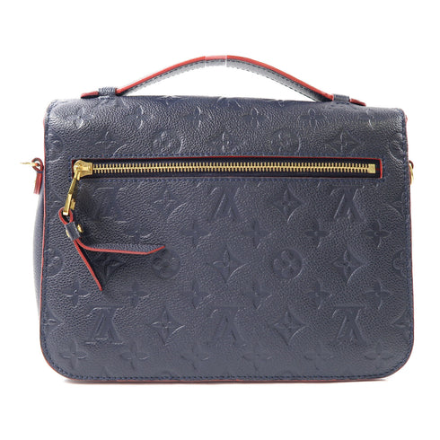 LOUIS VUITTON LV GHW Pochette Métis 2 Way Bag M44071 Monogram Empreinte Nav...