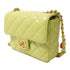 CHANEL Quilted CC GHW Chain Shoulder Bag AS3738 Lambskin Leather Green
