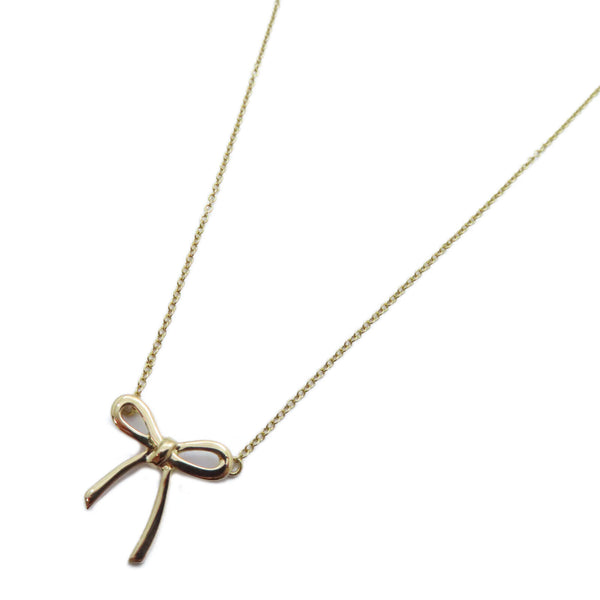 TIFFANY&CO Bow Necklace 18K Pink Gold