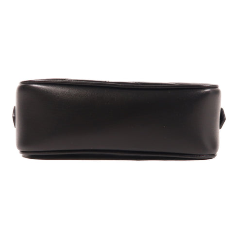 GUCCI GG GHW GG Marmont Chain Shoulder Bag 448065 Calfskin Leather Black