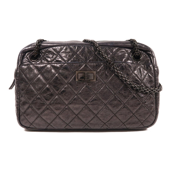 CHANEL CC Chain Shoulder Bag Calfskin Leather Black