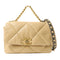 CHANEL Quilted CC GHW Chanel 19 2 Way Bag AS1160 Lambskin Leather Yellow