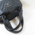 CHANEL Quilted CC SHW Shoulder Bag Calfskin Leather Black
