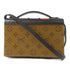 LOUIS VUITTON GHW Book Chain Wallet Shoulder Bag M81830 Monogram Reverse Brown