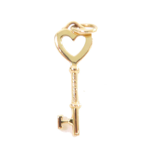 TIFFANY&CO Key Pendant Top 18K Yellow Gold