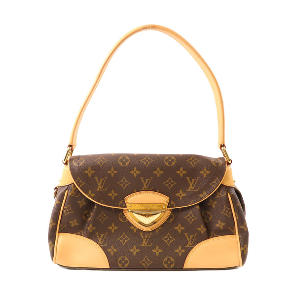 LOUIS VUITTON LV GHW Beverly MM Shoulder Hand Bag M40121 Monogram Brown