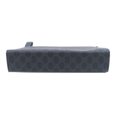 GUCCI GG SHW GG Supreme Clutch Second Bag Coated Canvas Gray