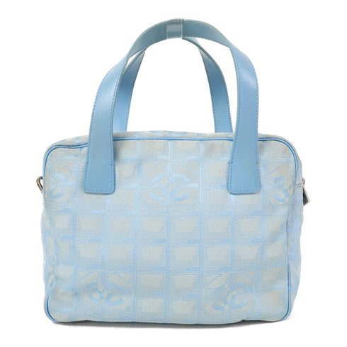 CHANEL CC SHW New Travel Line 2 Way Shoulder Bag Nylon Blue