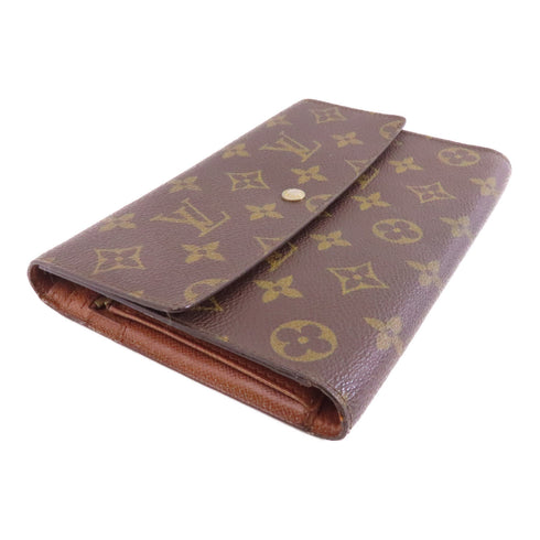 LOUIS VUITTON LV GHW Pochette Passport Long Wallet M60135 Monogram Brown