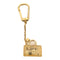 LOUIS VUITTON LV GHW Key Ring Charm PVC Beige