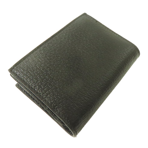 GUCCI GG GHW Card Case 428737 Calfskin Leather Black