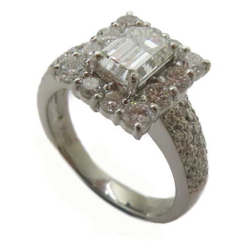 FINE JEWELRY 1.045ct Diamond 1.11ct Diamond Ring PT900 Platinum US#6