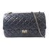 CHANEL CC Chanel 2.55 Shoulder Bag Calfskin Leather Navy Blue