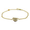 GUCCI GG Onyx Diamond Bracelet 18K Yellow Gold